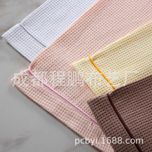 浴服男女款浴衣薄款浴袍纯棉吸水华夫格家居服绣花酒店宾馆