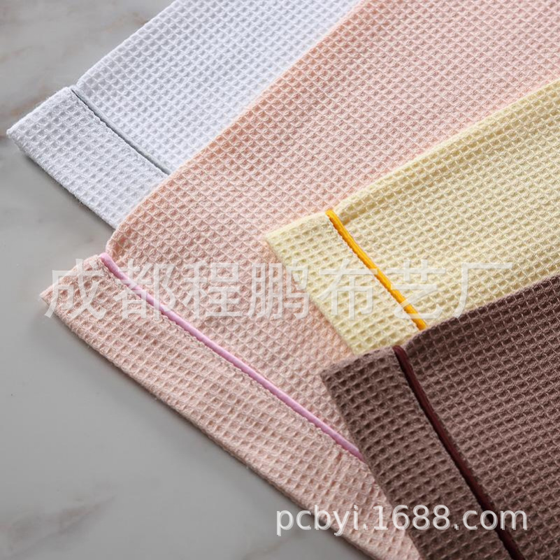 浴服男女款浴衣薄款浴袍纯棉吸水华夫格家居服绣花酒店宾馆