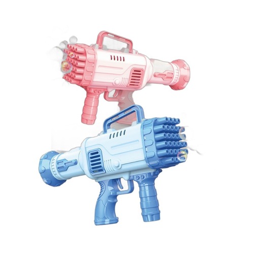 TikTok influencer's same style 32-hole rocket launcher bubble machine handheld children's electric bubble gun street stall toy wholesale
