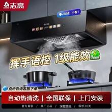 志高抽油烟机家用厨房大吸力中式欧式吸油机自动清洗出租房抽烟机