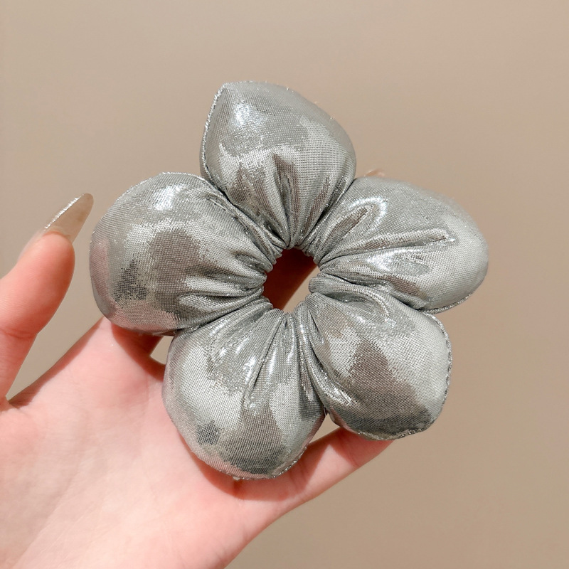 Cabeza de bola de flores Anillo para el cabello del intestino grueso 2025 nueva cuerda para la cabeza para niñas y niños atan el cabello, la banda elástica no daña el cabello, la cuerda para el cabello, accesorios para el cabello