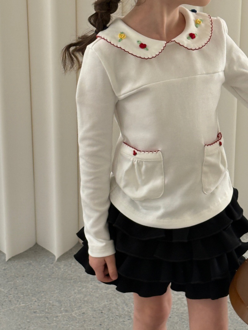 Demi-season retro base body-friendly cute knitted long-sleeve
