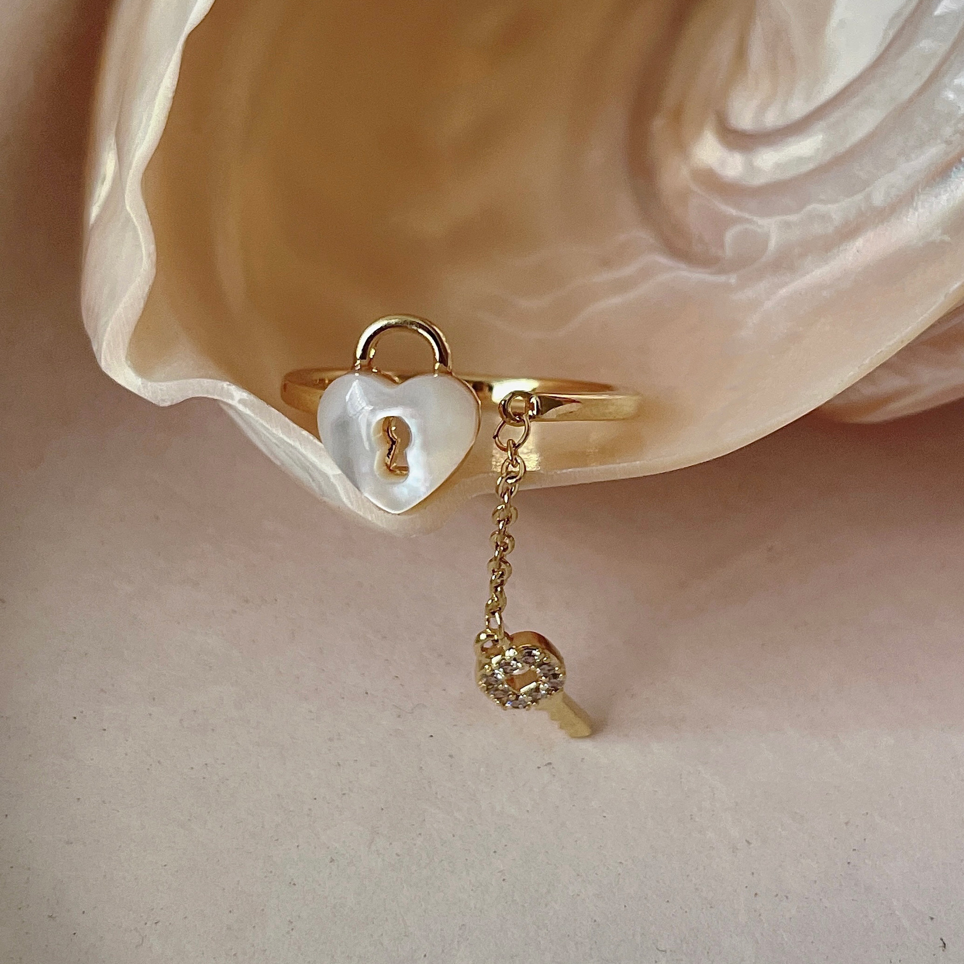 Fashion Heart Shape Flower Silver Plated Inlay Zircon Open Ring 1 Piece