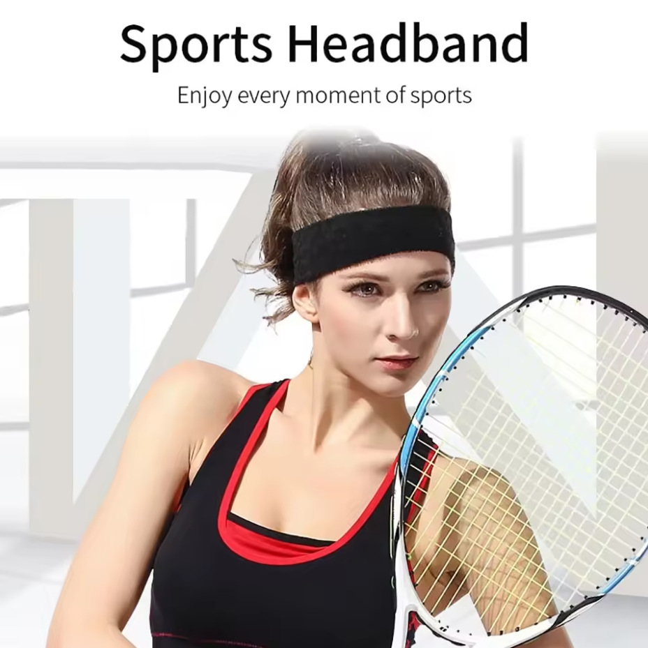 Cross-border outdoor unisex cotton sports headband, anti-sweat headband, fitness sports headband, sweat-absorbing band, sports wristband