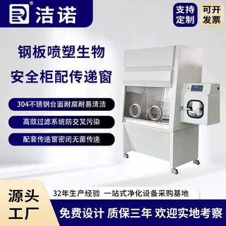 洁诺净化非标定制静配中心单双人立式配传递窗钢板喷塑生物安全柜