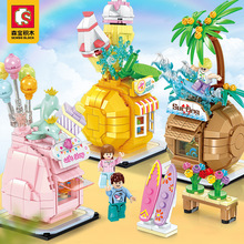 ɭ�����еƹ�־���ľƴװƴ�崴��DIY�ڼ���ͯ����Ů���������