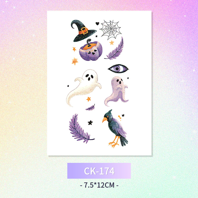Glitter mariposa cara pegatinas tatuaje pegatinas hadas lavable impermeable de larga duración lindo unicornio ciervo Luna Estrella Planeta