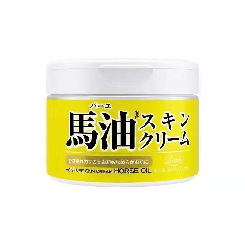 一般貿易 日本 北海道 Lo/shi 学生修復保湿 乾燥ひび割れ手足馬油クリーム 220g|undefined