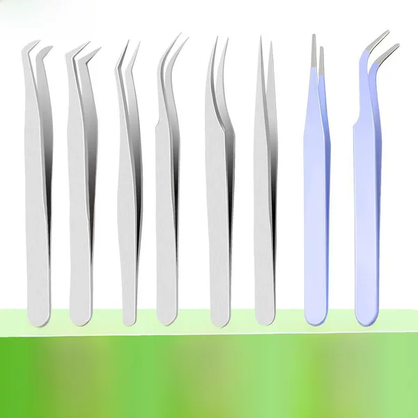False Eyelash Tweezers, Eyelash Extension Applicator, Specialized Precision Gold Feather Clip, Single Lash Extension Tool, Beauty Tool