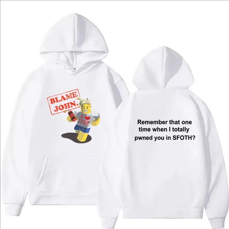 Blame John Printed Sweatshirt Autumn Winter Women Men Casual Interesting Fashion Oversized O-Neck Long Sleeve Sweatshirt Blame John Printed Sweatshirt Autumn Winter Women Men Casual Interesting Fashion Oversized O-Neck Long Sleeve Sweatshirt
