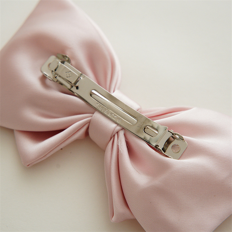 Women's Cute Sweet Bow Knot Satin Hair Clip display picture 8