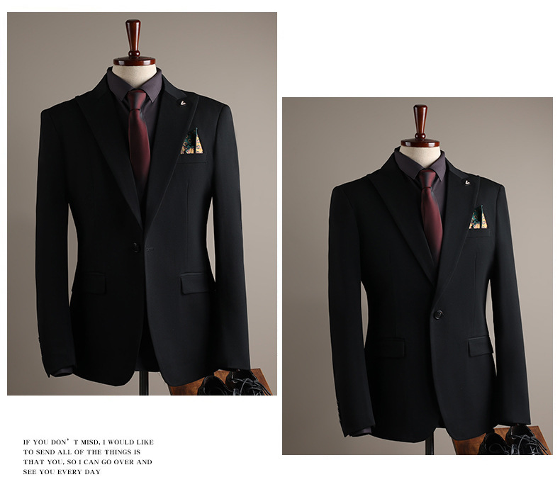 Slim Fit Business Suit For Men Professional Formal Wedding Attire_voghion.com