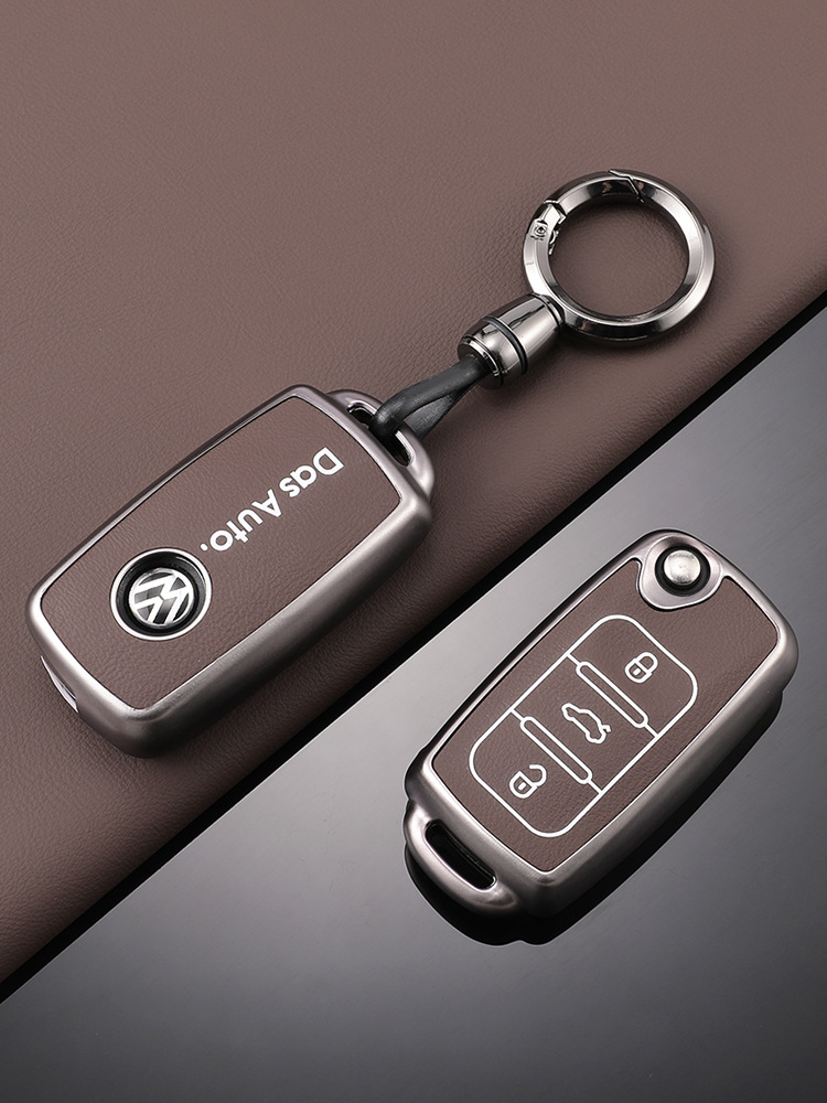 Adecuado para la funda de la llave Volkswagen Sagitar todo incluido TPU patrón de piel exploración Yue Passat Bora LaVida Yue hebilla de la caja protectora