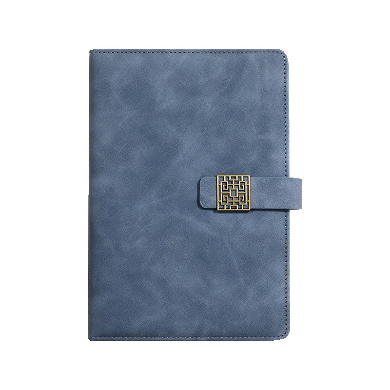 Caja de regalo de cuaderno de negocios logotipo de ventana floral de la marea nacional engrosado cuaderno de notas de reunión de oficina simple diario