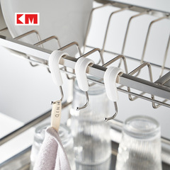 日本不鏽鋼S型掛鈎廚房浴室橫杆防滑卡扣排鈎可旋轉S勾衣帽包掛鈎