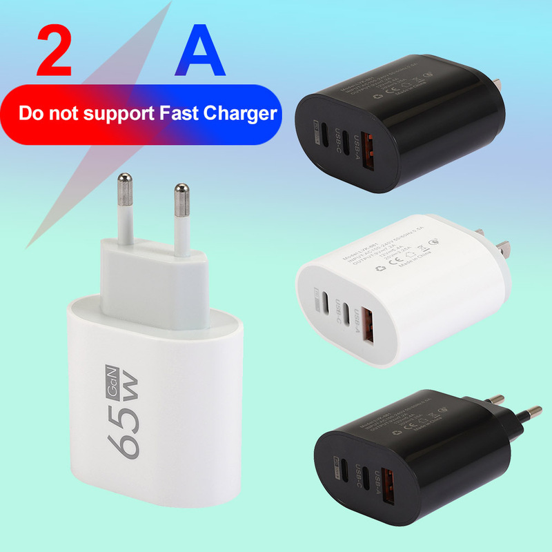 Type-c mobile phone charger 2A USB + 2PD multi-port American standard European standard travel charging head Wholesale Type-c mobile phone charger 2A USB + 2PD multi-port American standard European standard travel charging head Wholesale