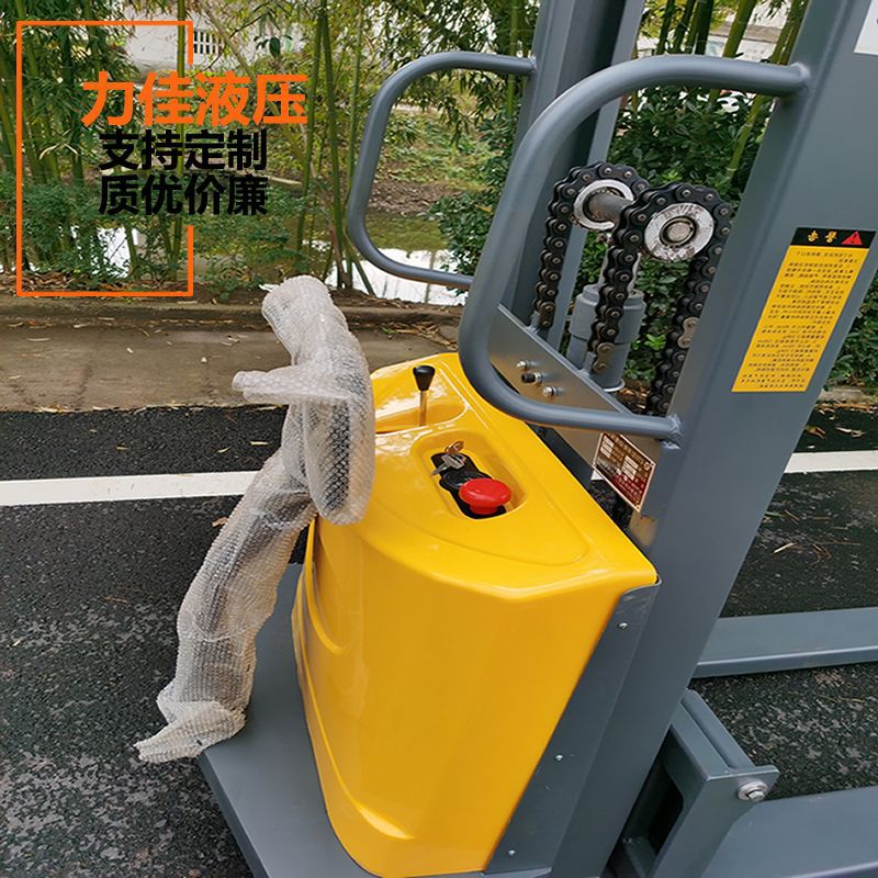 直销半电动液压堆高车电动叉车手推电动液压车量大价优