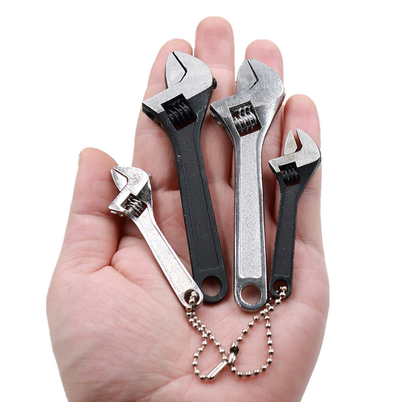 Mini Adjustable Wrench 2.5/ 4inch Multi-Functional Compact Tool Motorcycle Keychain Wrench Mini Adjustable Wrench 2.5/ 4inch Multi-Functional Compact Tool Motorcycle Keychain Wrench