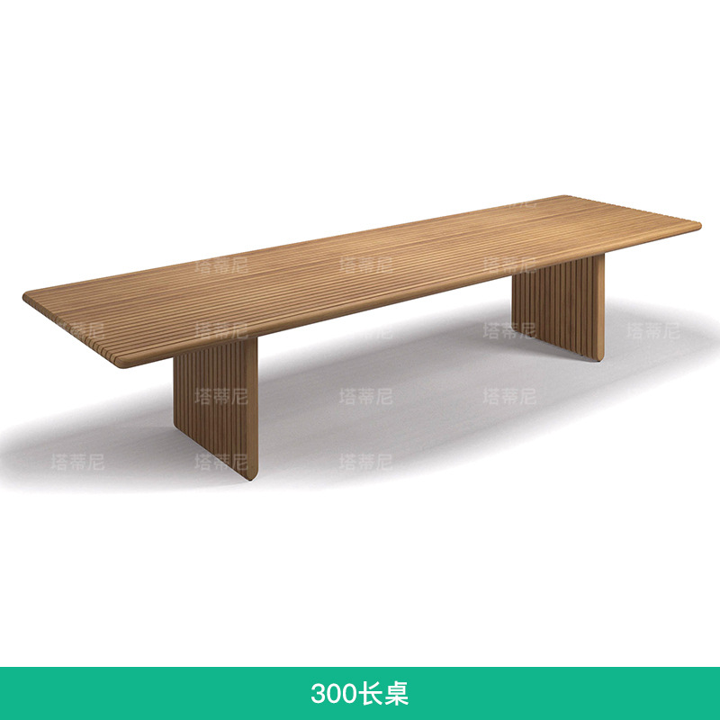 Mesas y sillas de madera maciza para exteriores, muebles de ocio para patio de villa, conjunto de sillas de comedor de teca y ratán impermeables y resistentes al sol para jardín o balcón.