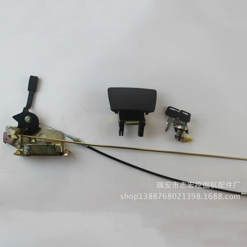 挖掘配件 日立ZAX60/70 驾驶室车门锁 门锁总成 把手 锁块 锁芯