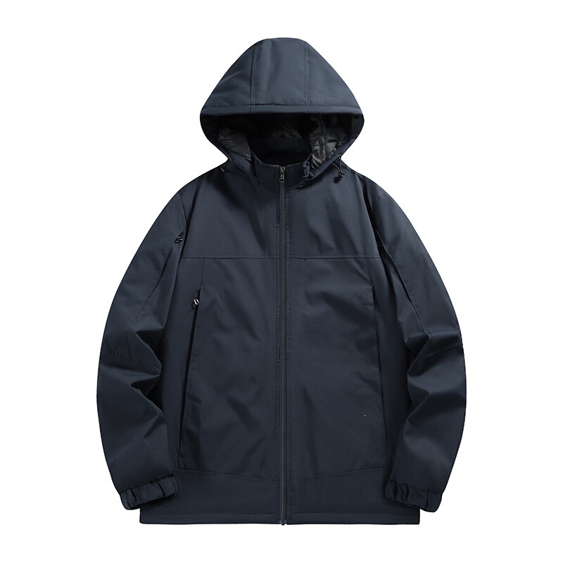 Autumn and Winter Outdoor Mountain-Style Windproof Jacket with Cotton Lining, Softshell Large Pocket Parka, Men's Foreign Trade Hooded Coat Workwear Autumn and Winter Outdoor Mountain-Style Windproof Jacket with Cotton Lining, Softshell Large Pocket Parka, Men's Foreign Trade Hooded Coat Workwear