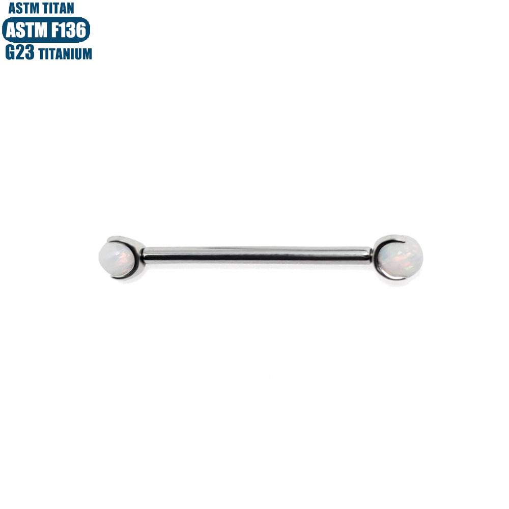 16G labret stud size and finish detail