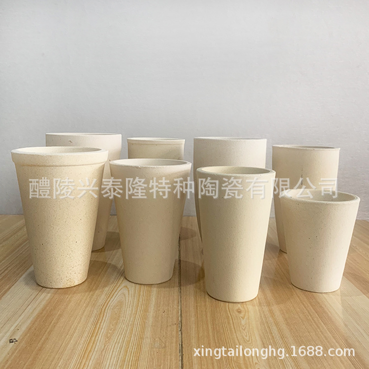 生产销售坩埚优质火试金坩埚粘土石英坩埚  耐腐蚀耐高温耐火材料