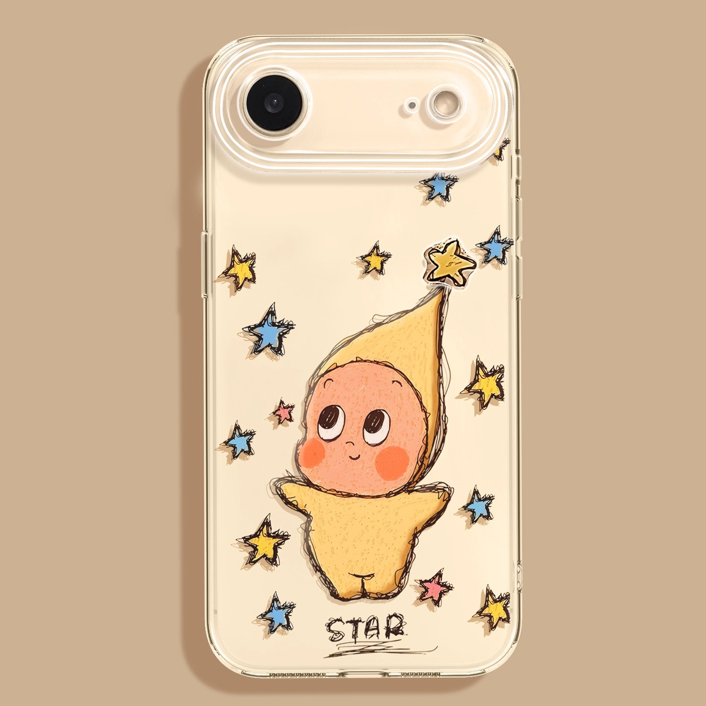 Прозрачный силиконовый чехол Star People для Apple iPhone