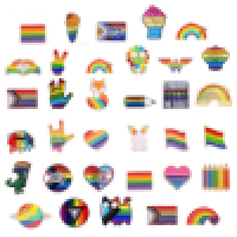 Rainbow Series Metal Brooches and Badges, Zinc Alloy Enamel Accessories Pins, Ready Stock for Export in Bulk