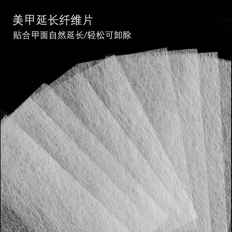 Nueva pieza de extensión de fibra de uñas transfronteriza extensión de fototerapia sin papel de fibra de vidrio de...