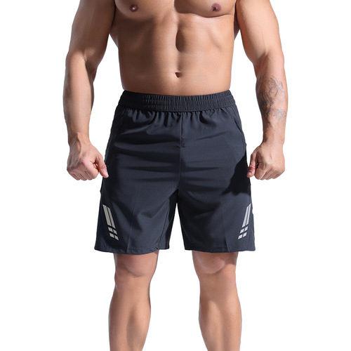 Cross-border Amazon new men's sports shorts outdoor running ice silk quick-drying pants running fitness five-point pants