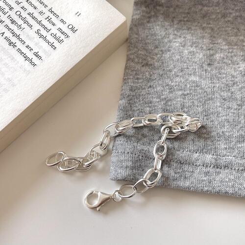 Fan Zhiqiao French style jewelry 925 sterling silver Mickey bracelet niche extremely simple INS jewelry