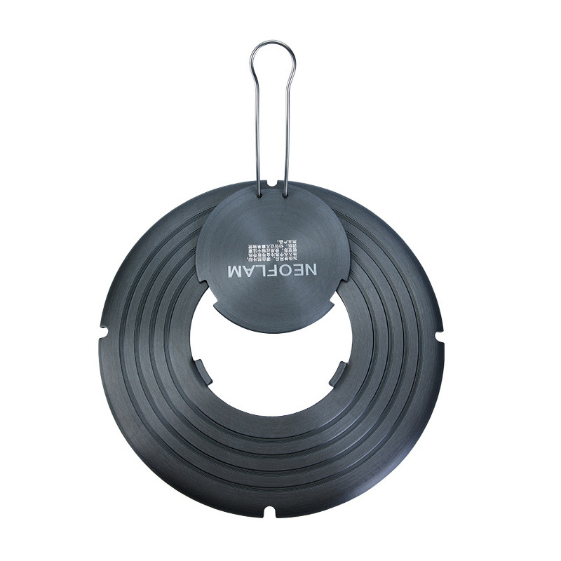 Neoflam cocina estufa de gas estufa de gas placa de conducción de calor hogar desmontable a prueba de quemaduras placa de descongelación multifuncional negra