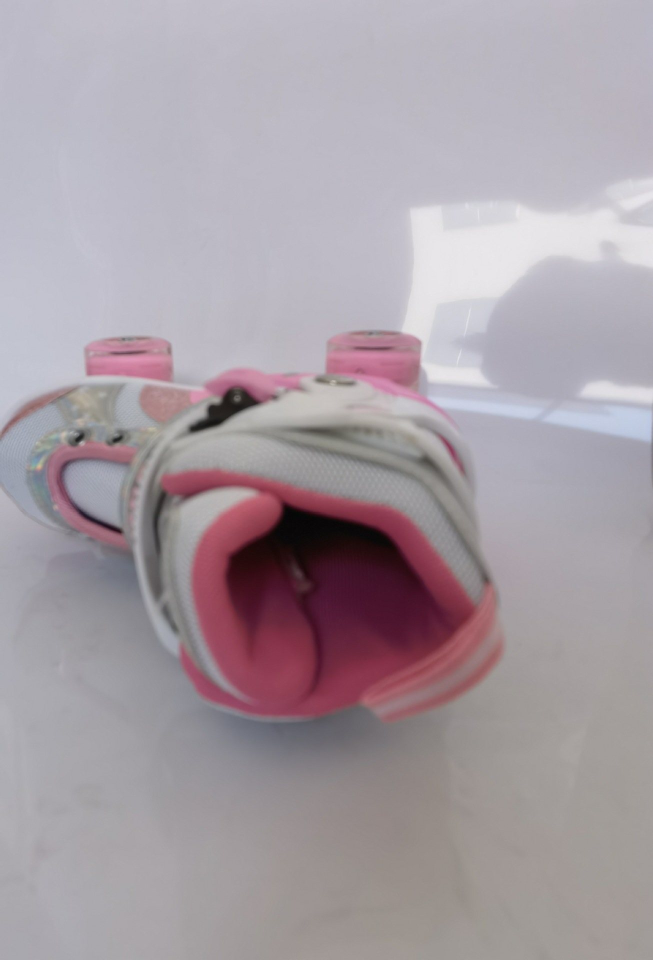 Verstellbare Doppelreihen-Rollschuhe, vierrädrige Inlineskates für Eisbahnen, für Jungen, Mädchen und Grundschüler_voghion.com