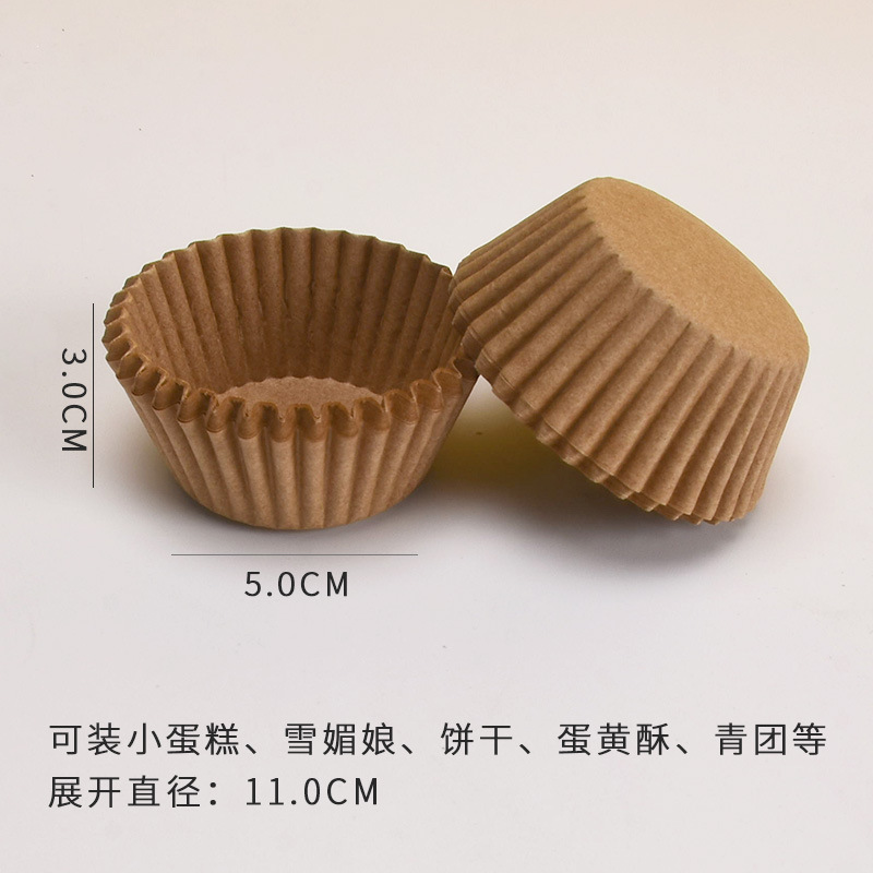 Pooh nieve Meiniang bandeja de papel taza de papel pastel taza de papel pequeño pastel molde para hornear taza de muffin bandeja inferior almohadilla de papel 1000