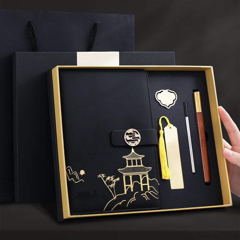 El juego de cuadernos A5 en caja de regalo se puede imprimir con logotipo, es un regalo ideal para oficinas comerciales, personaliza tu cuaderno de notas con la tendencia nacional para estudiantes.