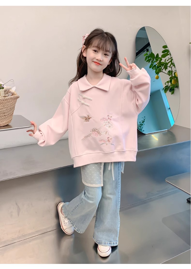 Kinder Hoodie Set Für Mädchen Herbst Im Modischen Chinesischen Stil_voghion.com