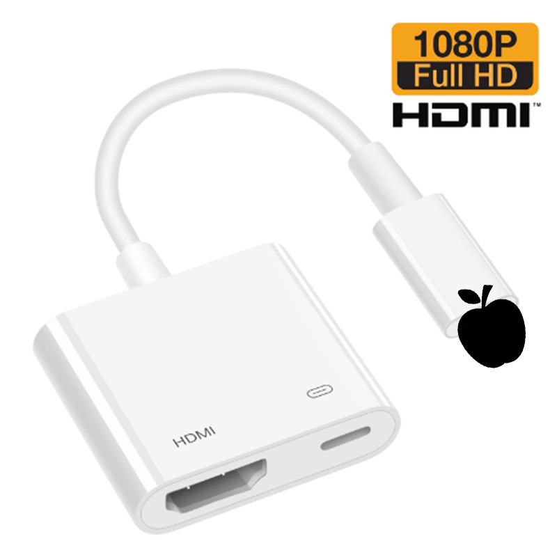 Transfronteriza iluminación del teléfono móvil a HDMI Cable de pantalla de proyección para el teléfono móvil de Apple a TV HD Video Converter