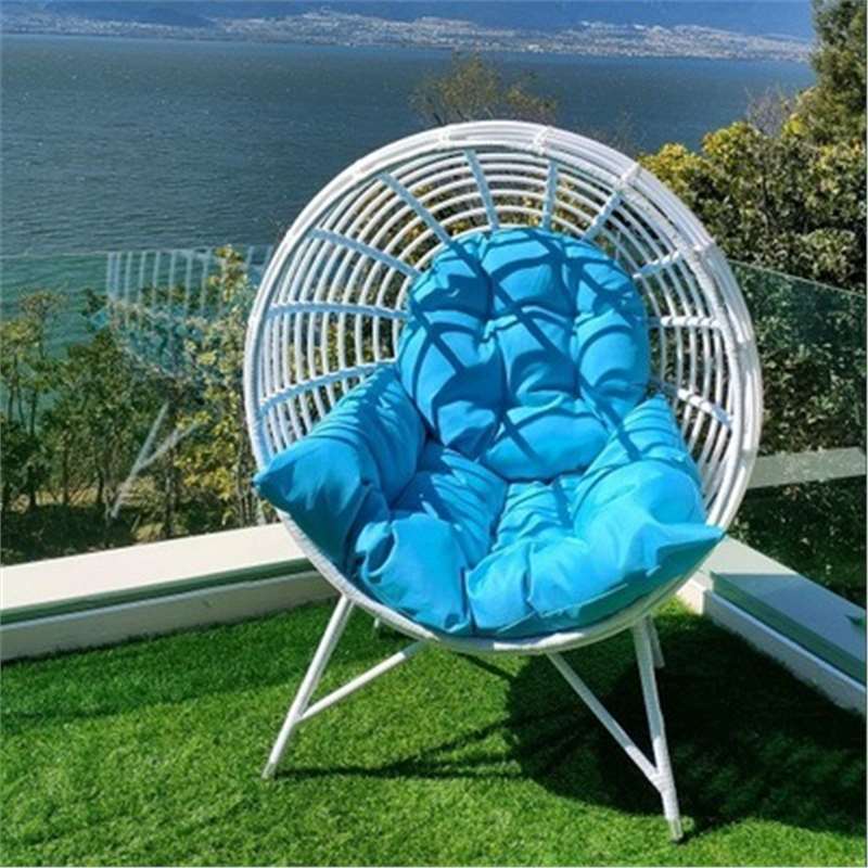Silla de caña swinging popular en línea al aire libre, silla colgante de nido de pájaros, cama redonda interior y exterior, balcón de alojamiento residencial, lugar escénico, combinación de sofá perezoso