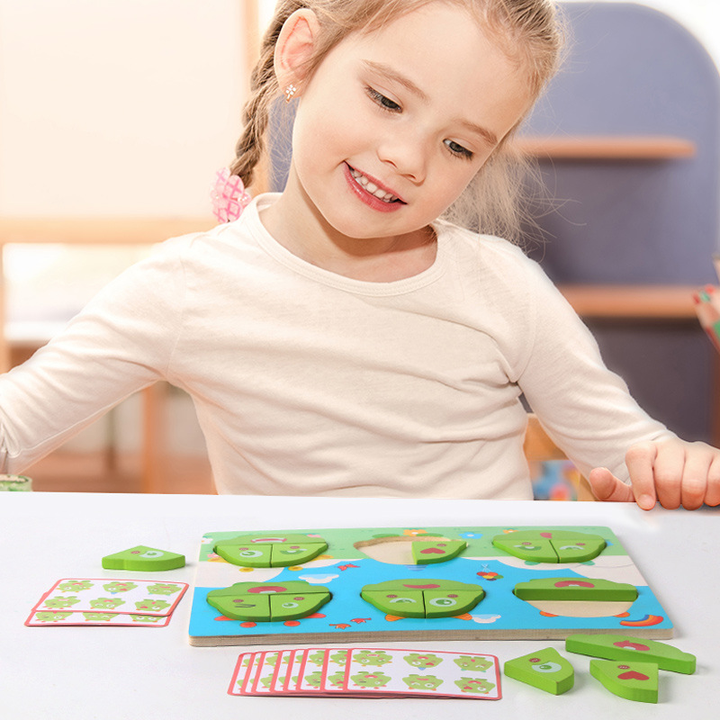 Monstruos de bloques de construcción para niños pequeños, expresiones de puzzle, puzzle, tablero de dibujo, pensamiento 2 en 1, juguetes de puzzle intelectuales