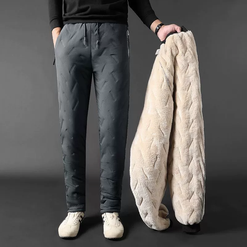 Warm winter trousers, oversize