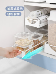 K9HX批發廚房壁掛式抽屜收納盒免打孔櫥櫃內分層儲物籃下水槽抽拉