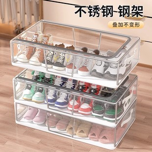 Shoe Box Shoe Storage Artifact Space-Saving Shoe Cabinet for Boots Shoe Holder Foldable Shoe Rack Transparent Bed Bottom Shoe Rack Factory