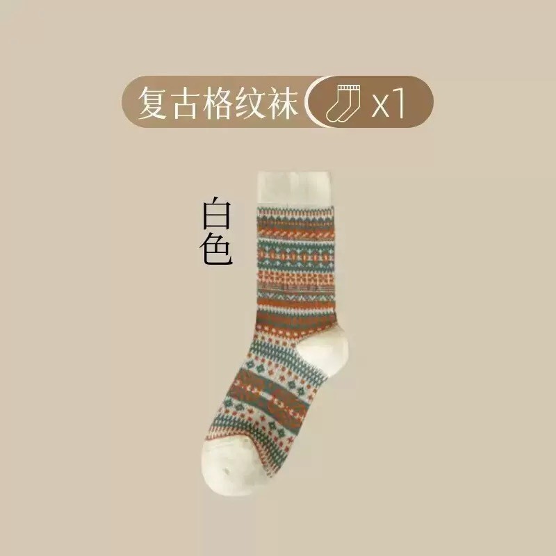 秋冬季新款袜子女中筒袜复古民族风堆堆袜美拉德好看袜子诸暨袜业|undefined