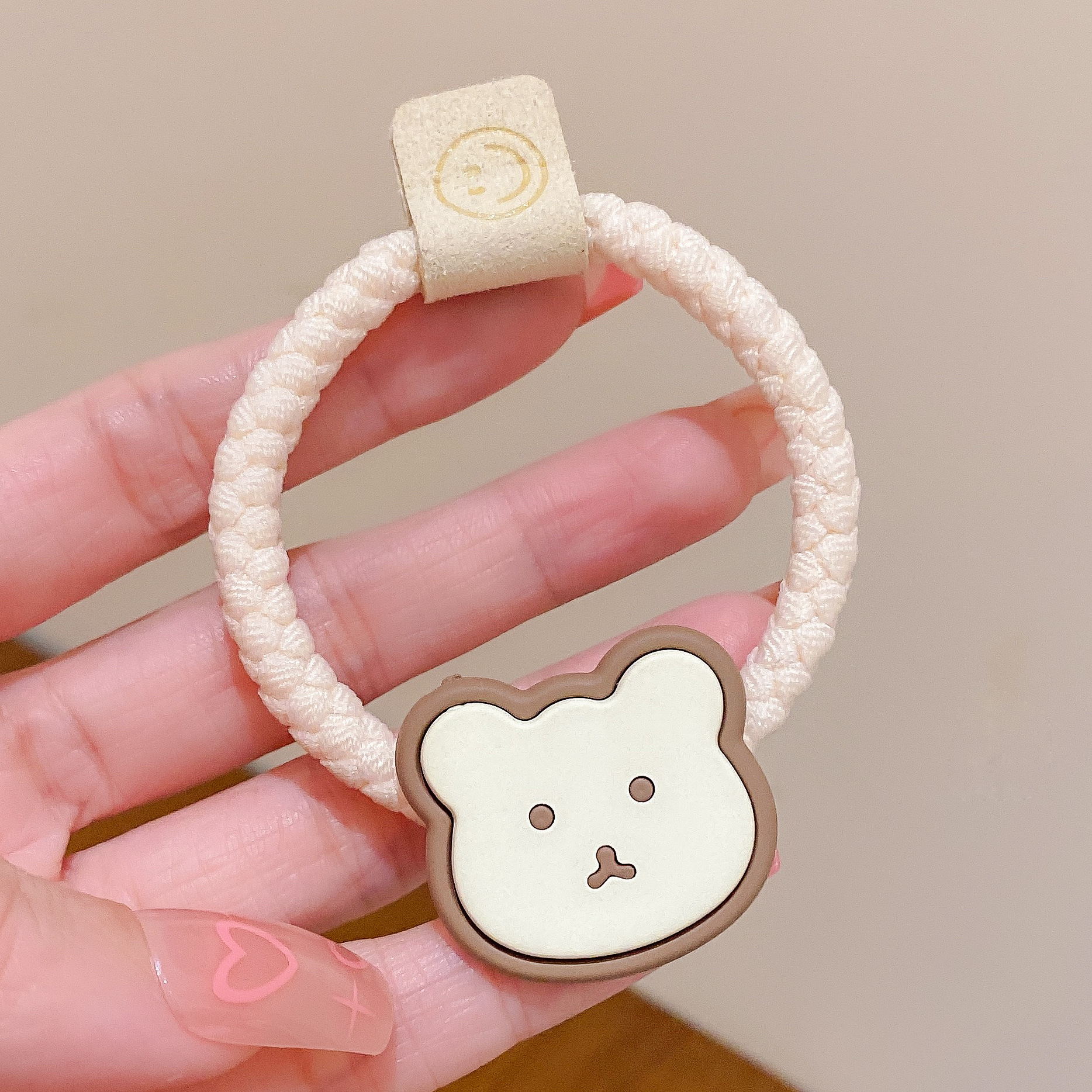 Banda de pelo de oso pardo hembra 2023 nueva cuerda de pelo para niños chica corbata de pelo banda de goma Linda cuerda de pelo de dibujos animados accesorios para el cabello