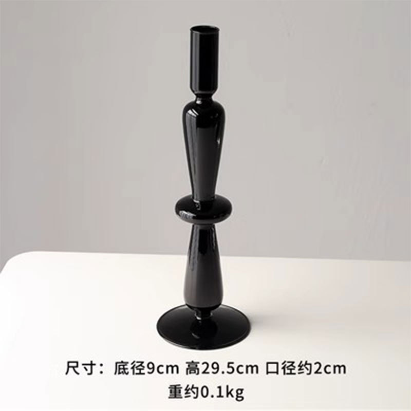 4. D 싱글 링 촛대-블랙