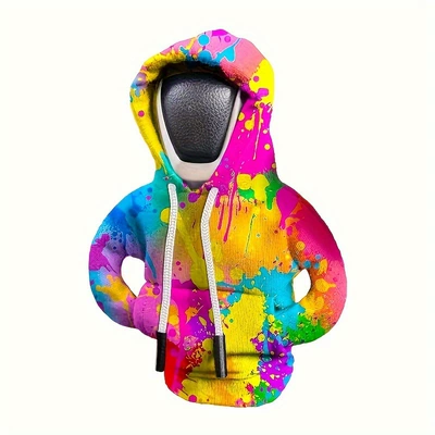 Sürətlər qutusu və əl tormozu başlıqları, Shift Lever Hooded Skull Interior - orange-dots