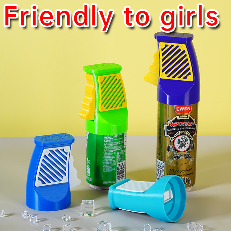 Ventas transfronterizas de impresión 3D ABS multifuncional abridor de latas portátil herramienta de tapa de botella de bebida