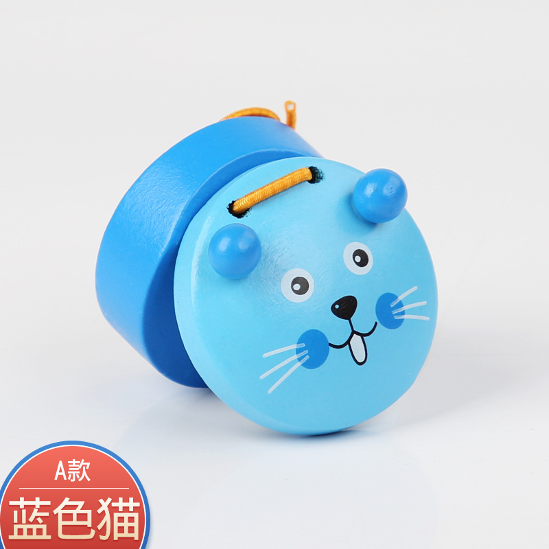 Instrumentos musicales de madera Orff para niños, dibujos animados, castañuelas, ayudas didácticas, iluminación para niños, juguetes educativos para la primera infancia