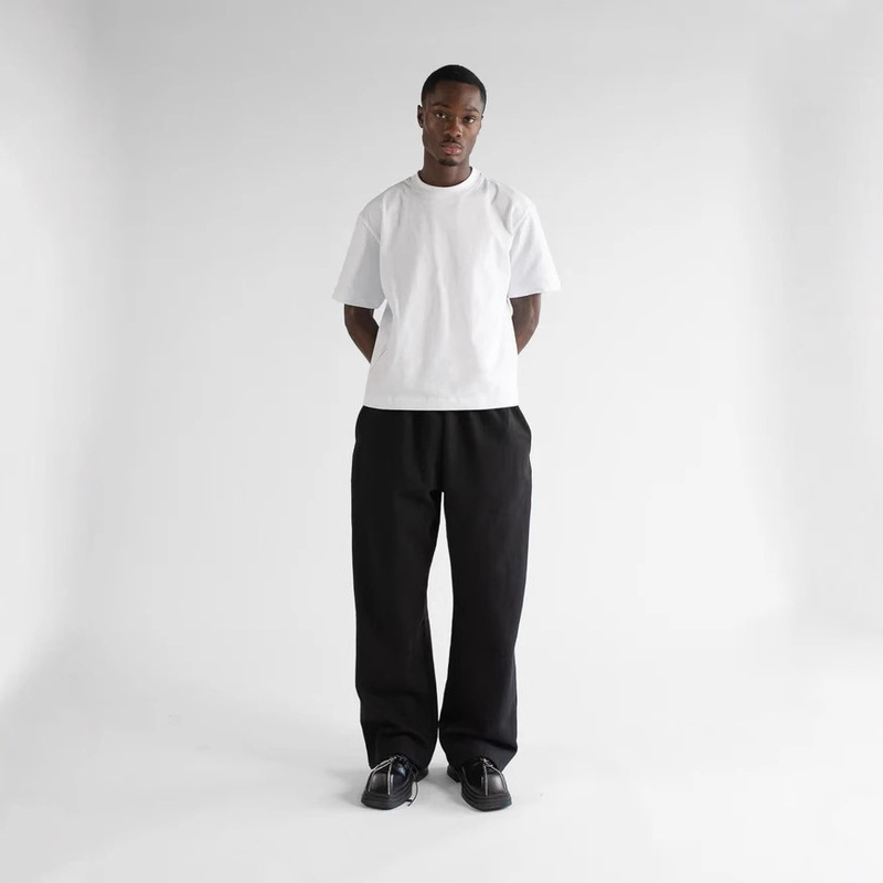 Autumn and Winter Cross-Border Foreign Trade Men's Sweatpants Comfortable Casual Loose Wide-Leg Long Pants Elastic Waistband Straight Fleece Sweatpants